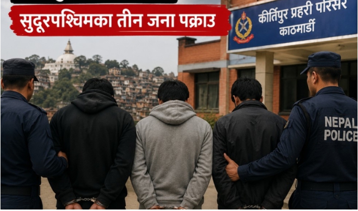 कीर्तिपुर हत्या प्रकरण: सुदूरपश्चिमका तीन जना पक्राउ